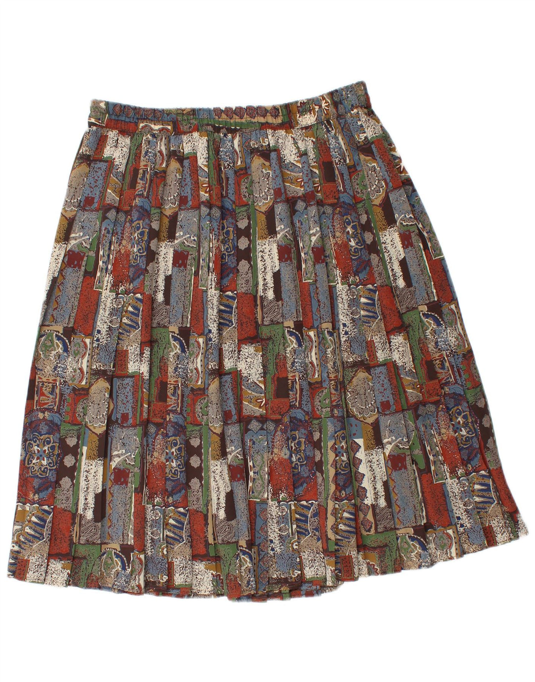 Canda Jupe Plissée Couteau Femme EU 46 XL W32 Patchwork Multicolore