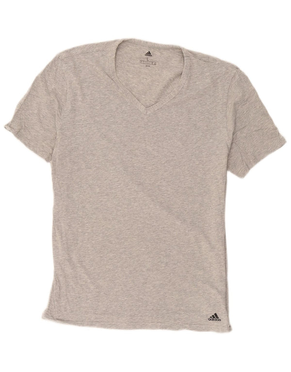 Adidas T-Shirt Homme Haut Large Gris Coton