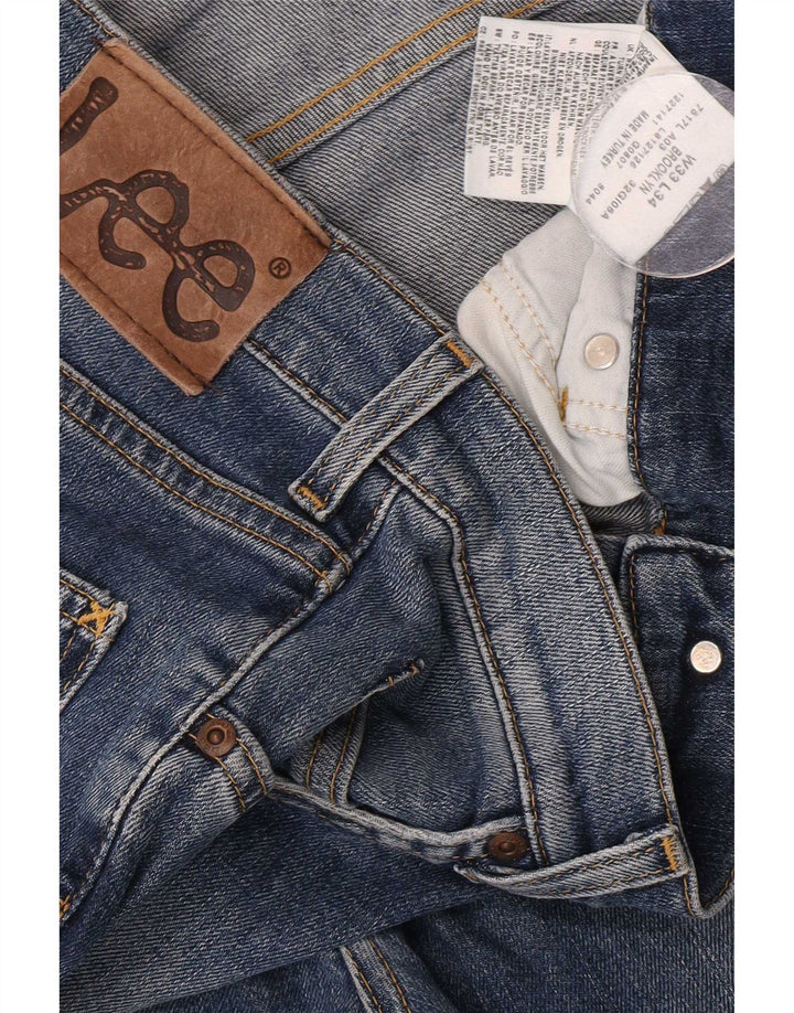 Lee Jean Droit Brooklyn Homme W33 L30 Bleu Coton
