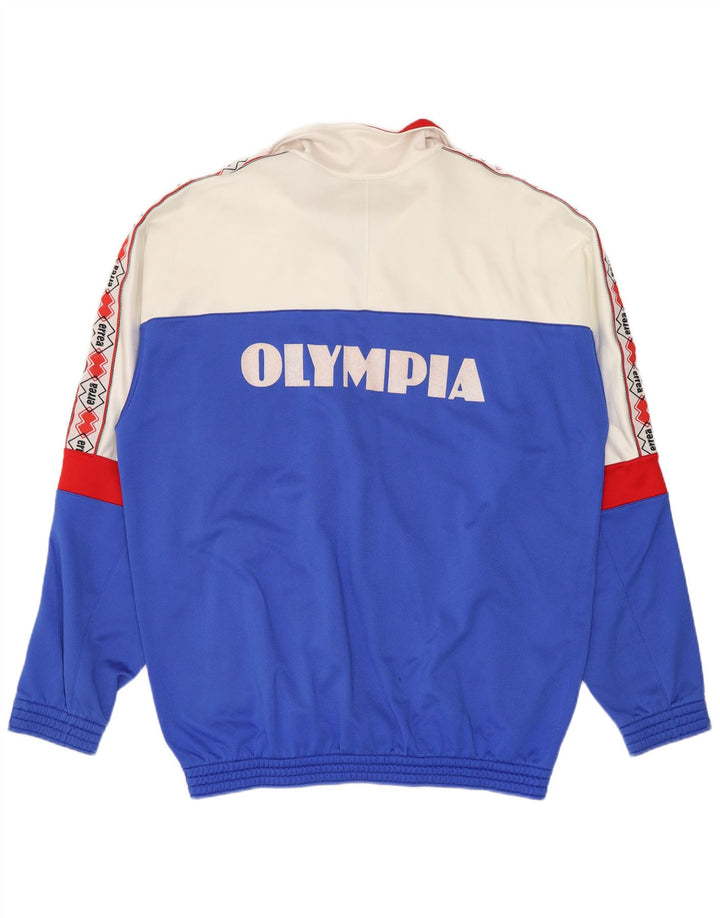 Errea Veste de Survêtement Graphique Homme XL Bleu Colorblock Nylon