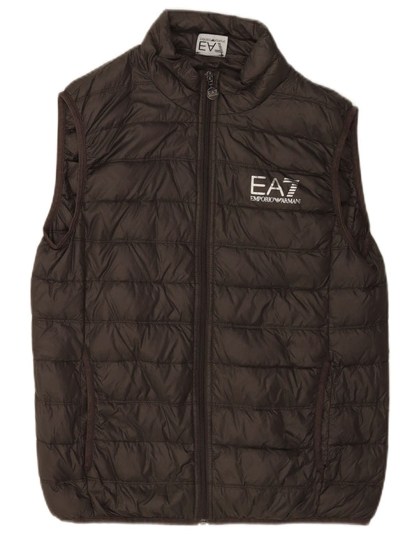 Emporio Armani Gilet rembourré pour homme UK 40 Large Vert Polyamide