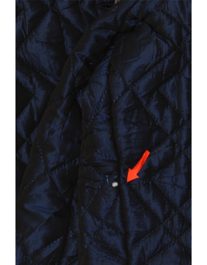 Giulia Galanti Veste matelassée pour femme UK 12 Bleu marine moyen