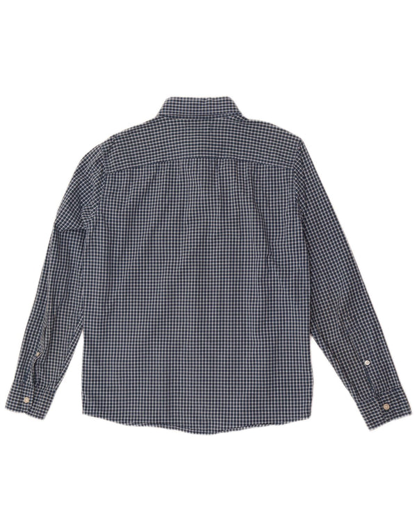 Hollister Chemise Homme Small Bleu Marine Vichy Coton