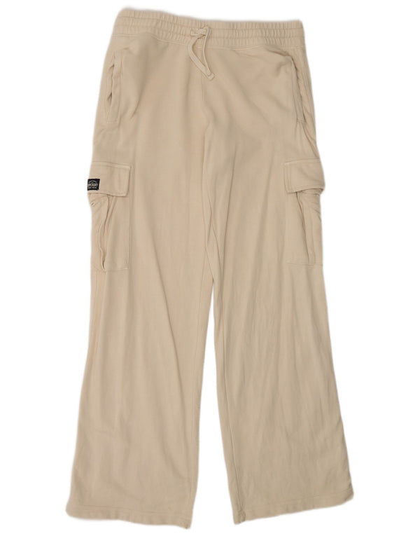 Superdry Pantalon de survêtement cargo pour femme UK 10 Small Beige Cotton