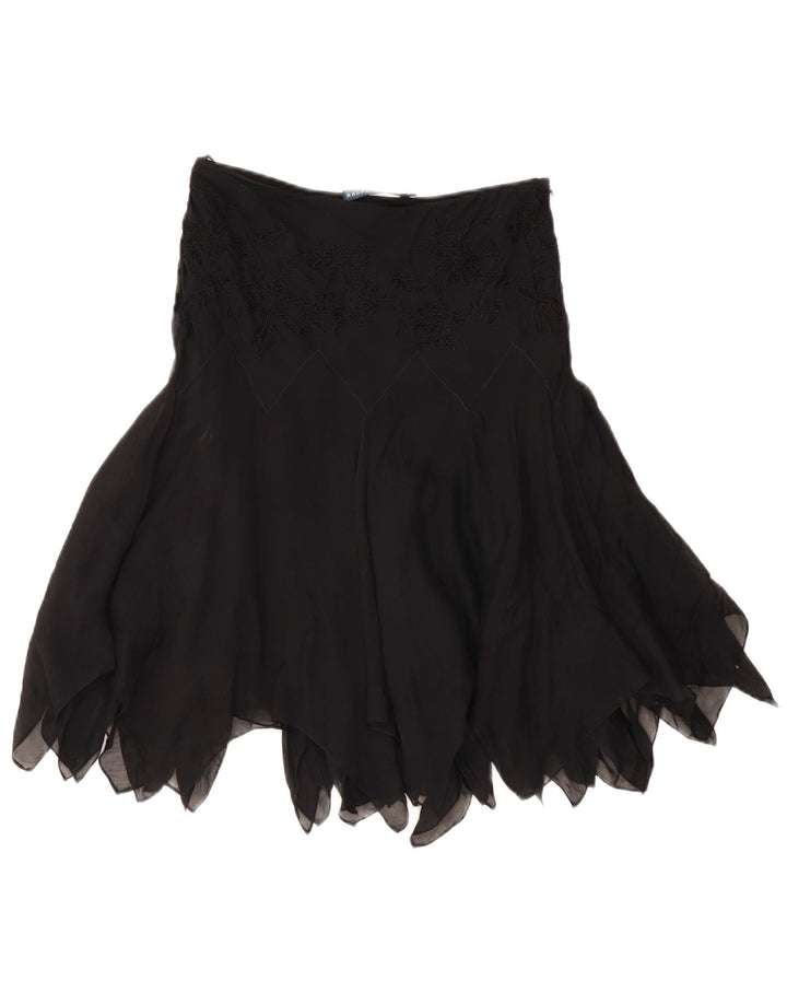 RALPH LAUREN Jupe asymétrique femme US 6 Medium W28 Soie noire