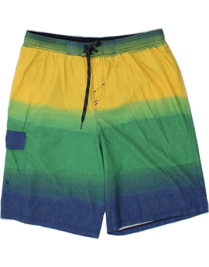 O'NEILL Mens Swimming Shorts Large Multicoloured Colourblock Polyester Vintage O'Neill and Second-Hand O'Neill from Messina Hembry 
