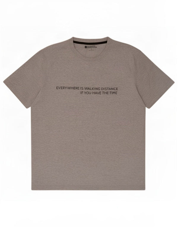 Mountain Warehouse T-shirt graphique pour homme XL en coton moucheté gris