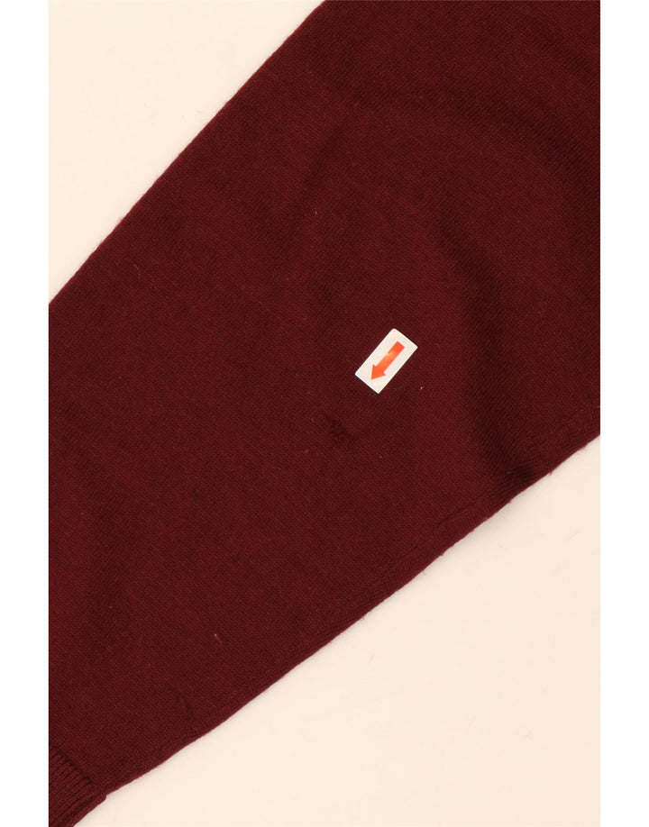 MICHAEL KORS Pull à col rond pour homme en laine bordeaux grande taille