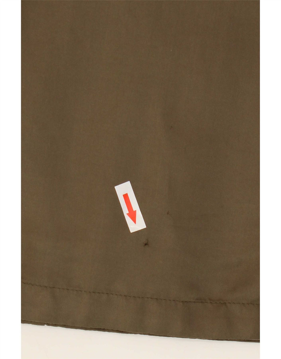 vintage Femme Manteau à capuche UK 14 Grand Polyester Kaki