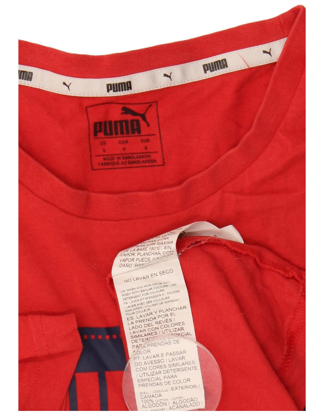 Puma T-Shirt Graphique Homme Petit Rouge Coton