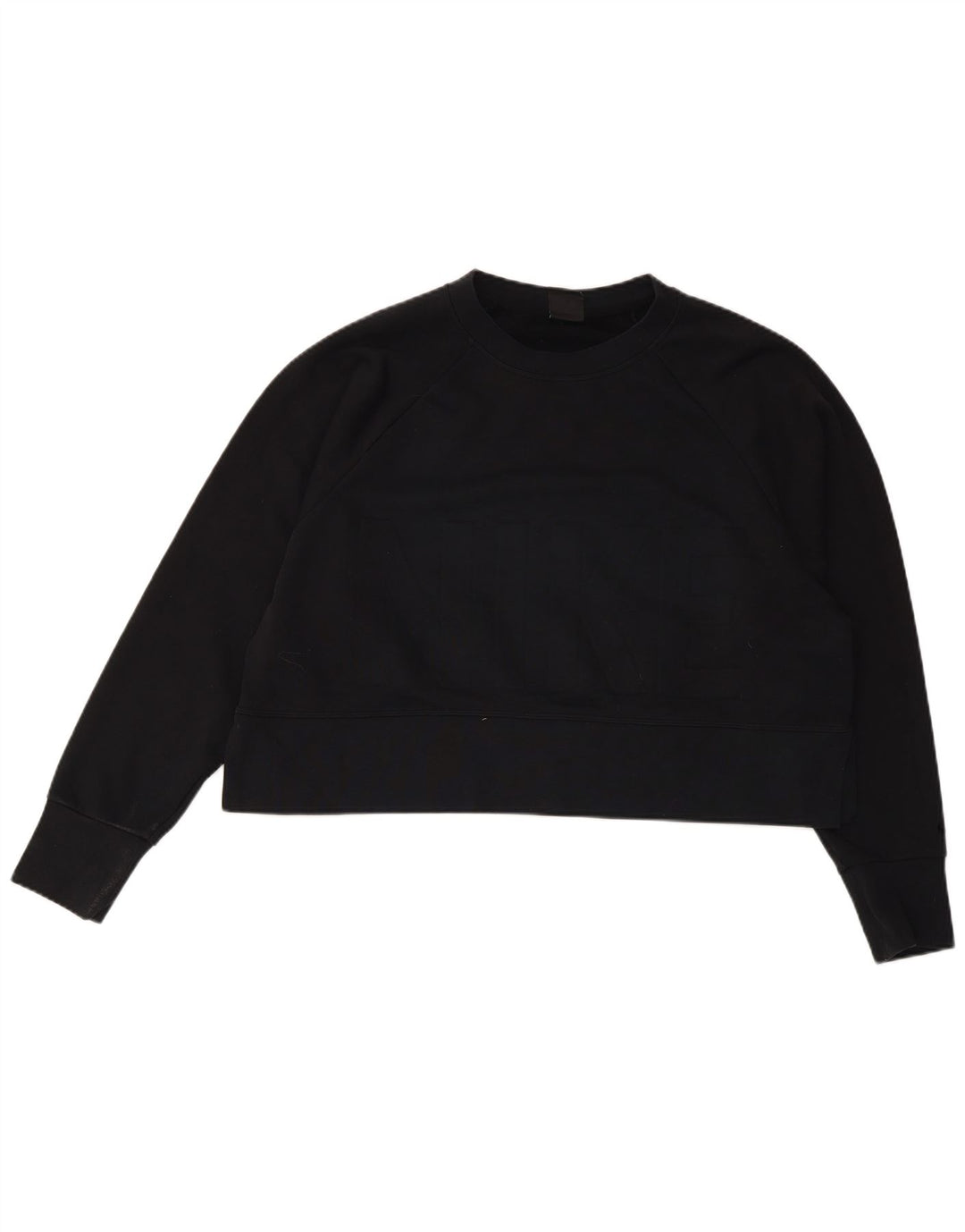 Nike Sweat-shirt surdimensionné Dri Fit Graphic pour femme UK 14 Noir moyen