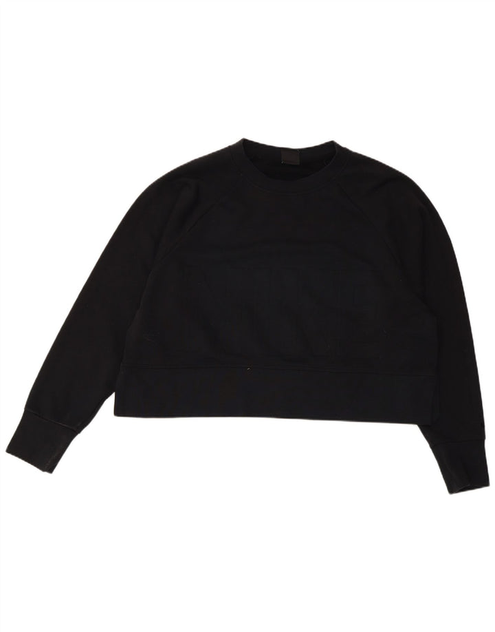 Nike Sweat-shirt surdimensionné Dri Fit Graphic pour femme UK 14 Noir moyen
