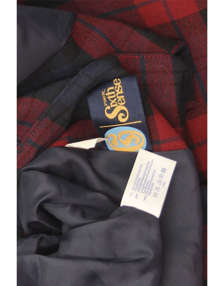 C & A Veste Blazer 4 Boutons Fille 11-12 ans Rouge à Carreaux Polyester