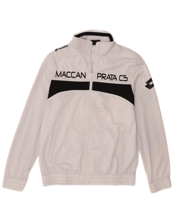 Lotto Veste de Survêtement Graphique Homme Blanc Moyen Polyester Colorblock