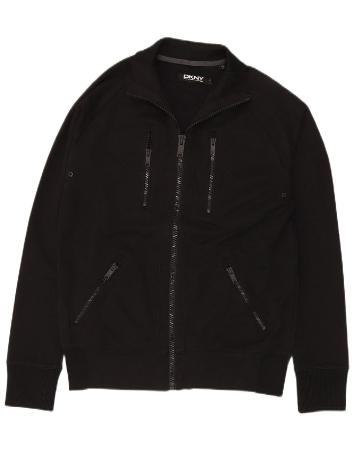 Dkny Veste de survêtement pour homme Petit coton noir