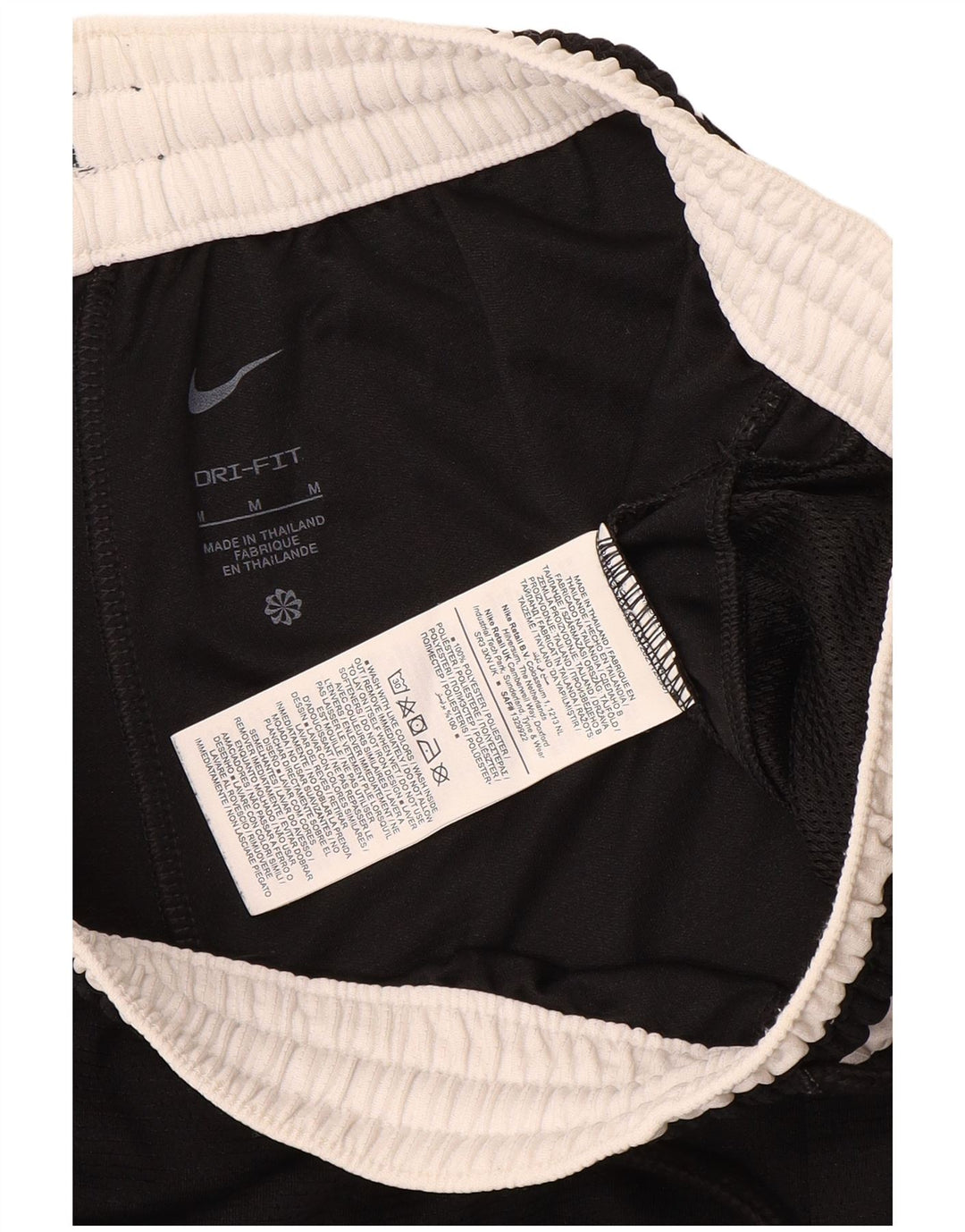 Nike Short de sport Dri Fit pour homme en polyester color block noir moyen