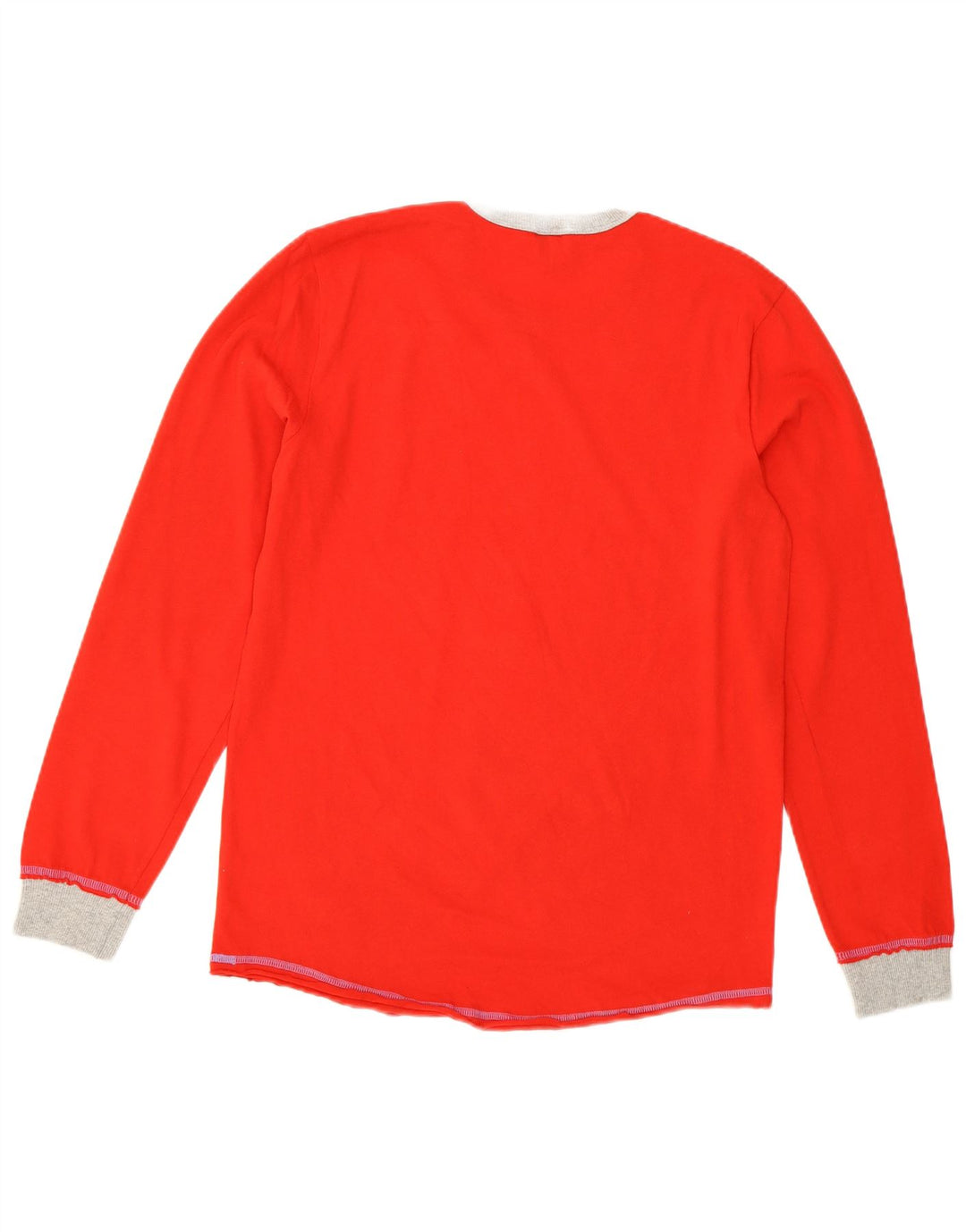 BENETTON Femmes Peanuts Graphic Top Manches Longues UK 14 Moyen Rouge Dessin Animé