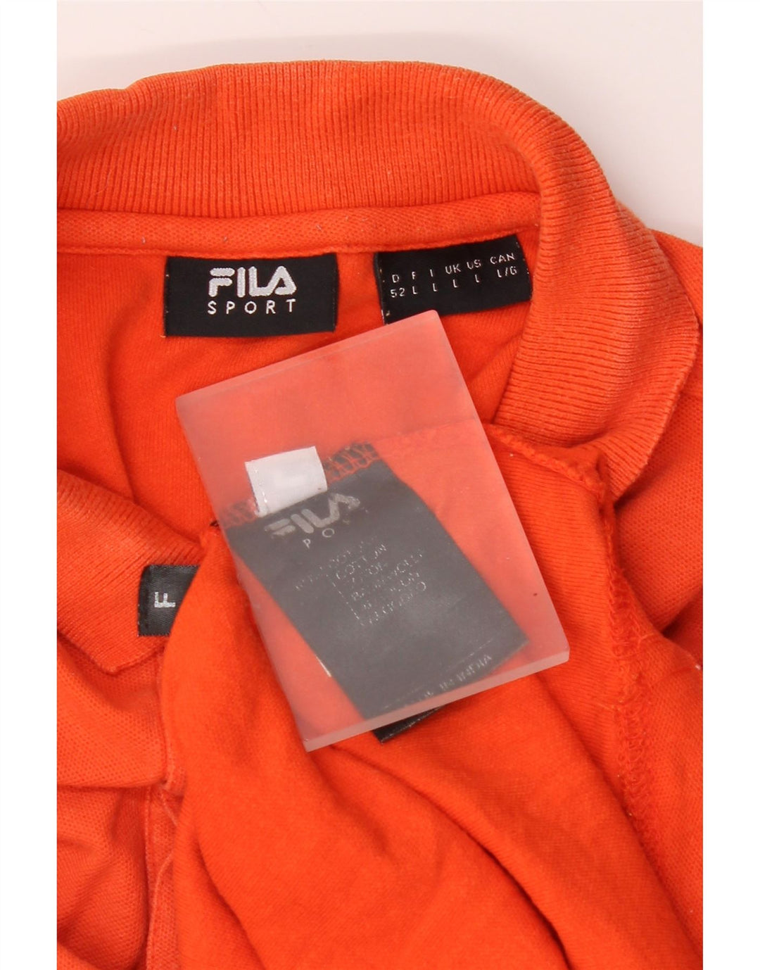 Fila Polo Homme Grand Orange Coton