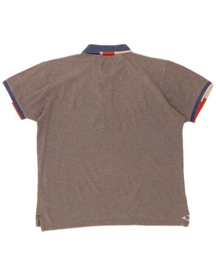 North Sails Polo Homme Large Gris Colorblock Coton