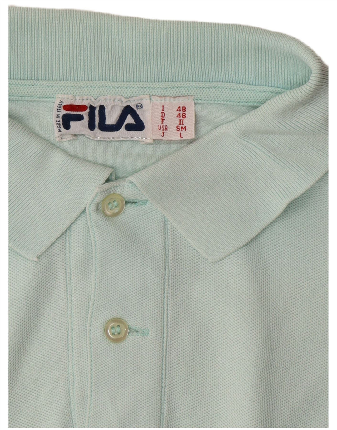 FILA Polo Homme IT 48 Bleu Moyen