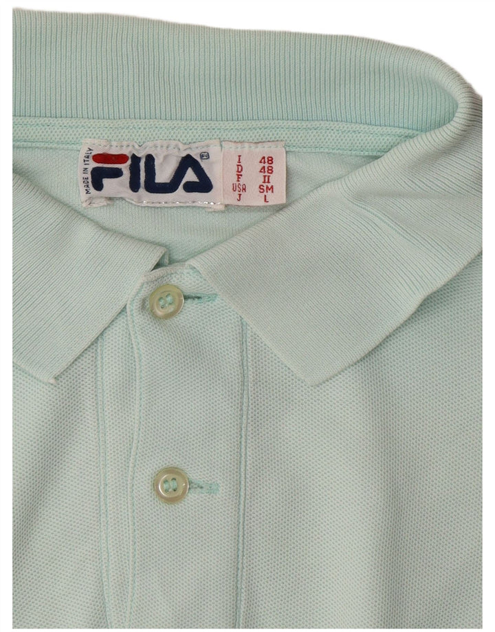 FILA Polo Homme IT 48 Bleu Moyen