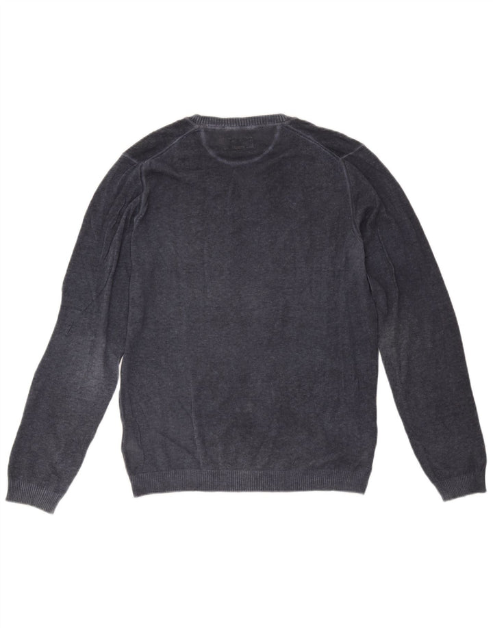 Marlboro Classics Pull col V Homme Bleu Marine Moyen Coton