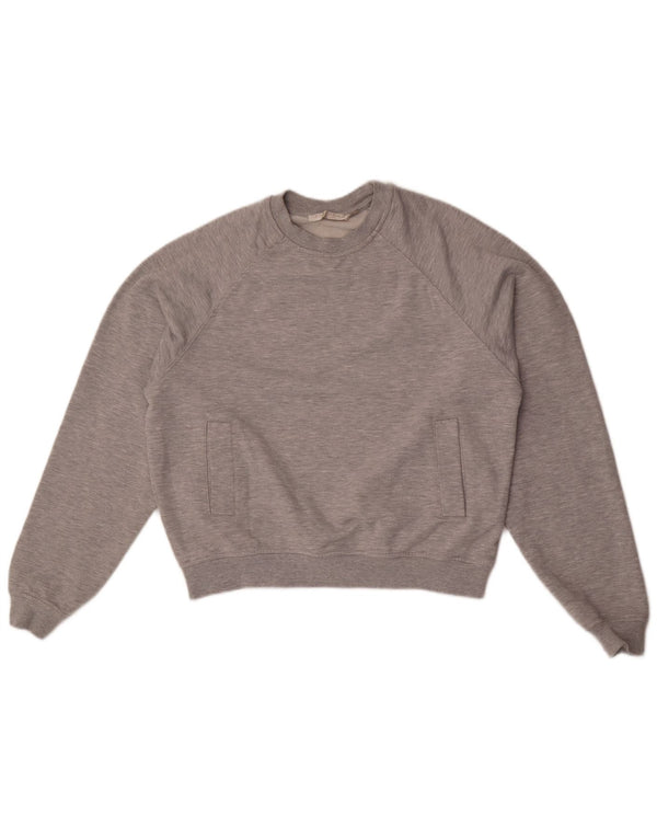 Zara Sweat-shirt surdimensionné pour femme UK 44 en coton gris moyen