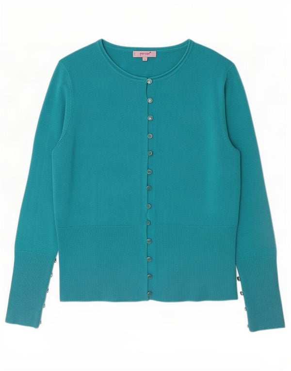 Marks & Spencer Womens Per Una Cardigan Sweater UK 16 Large Turquoise