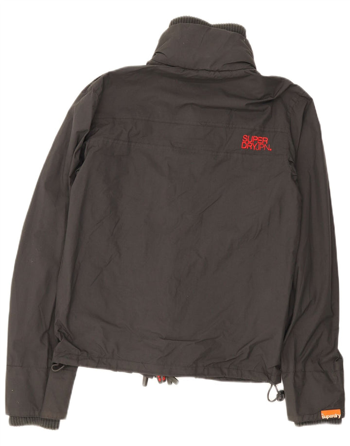 Superdry Veste coupe-vent graphique pour hommes UK 36 petit nylon gris