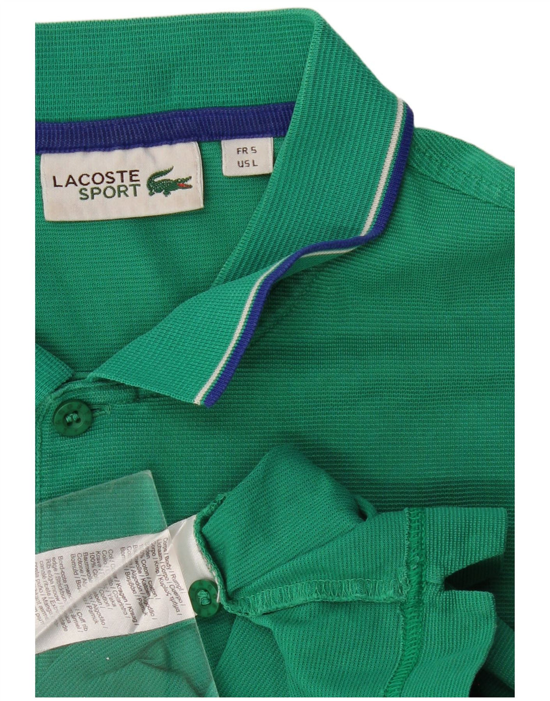 LACOSTE Polo Homme Taille 5 Grand Coton Vert
