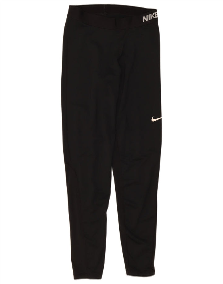 Nike Legging graphique Dri Fit pour femme UK 12 Noir moyen Polyester