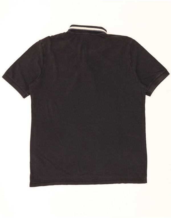 NAPAPIJRI Polo Geographic Homme XL Noir Rayé Coton