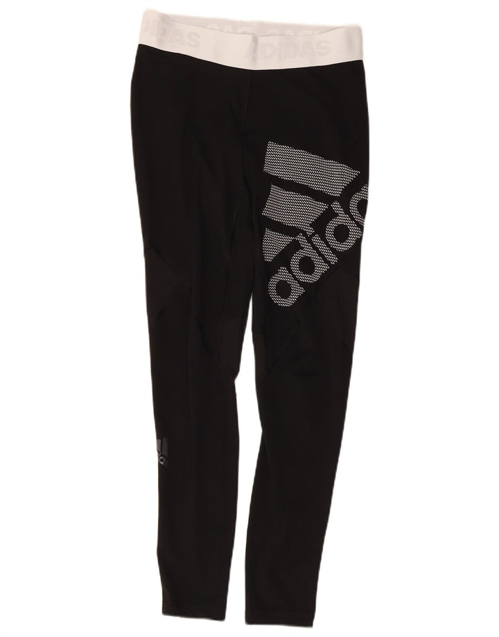 Adidas Climacool Graphic Leggings pour femme UK 8/10 Petit Noir