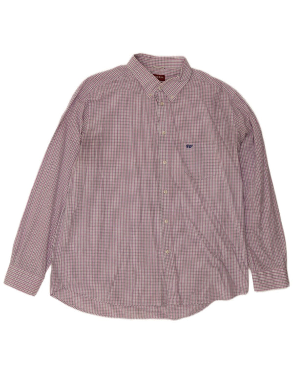 Carrera Chemise Regular Fit Homme 3XL Violet à Carreaux Coton