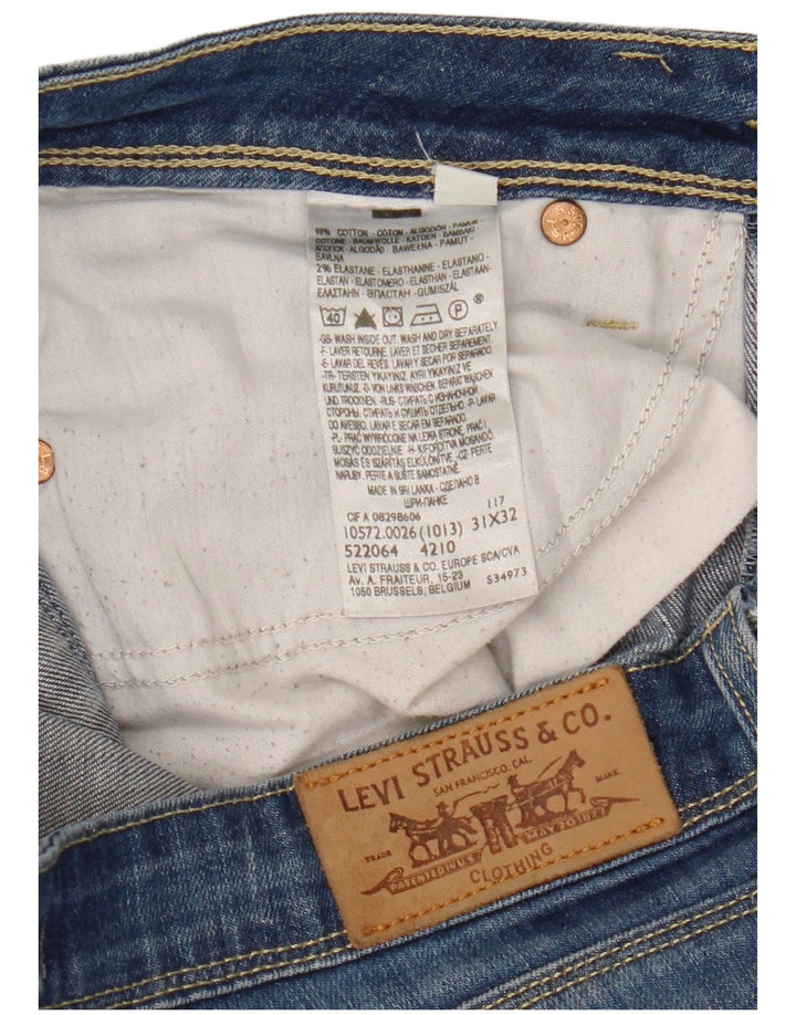 LEVI'S Jean Bootcut Femme 572 W31 L32 Bleu Coton