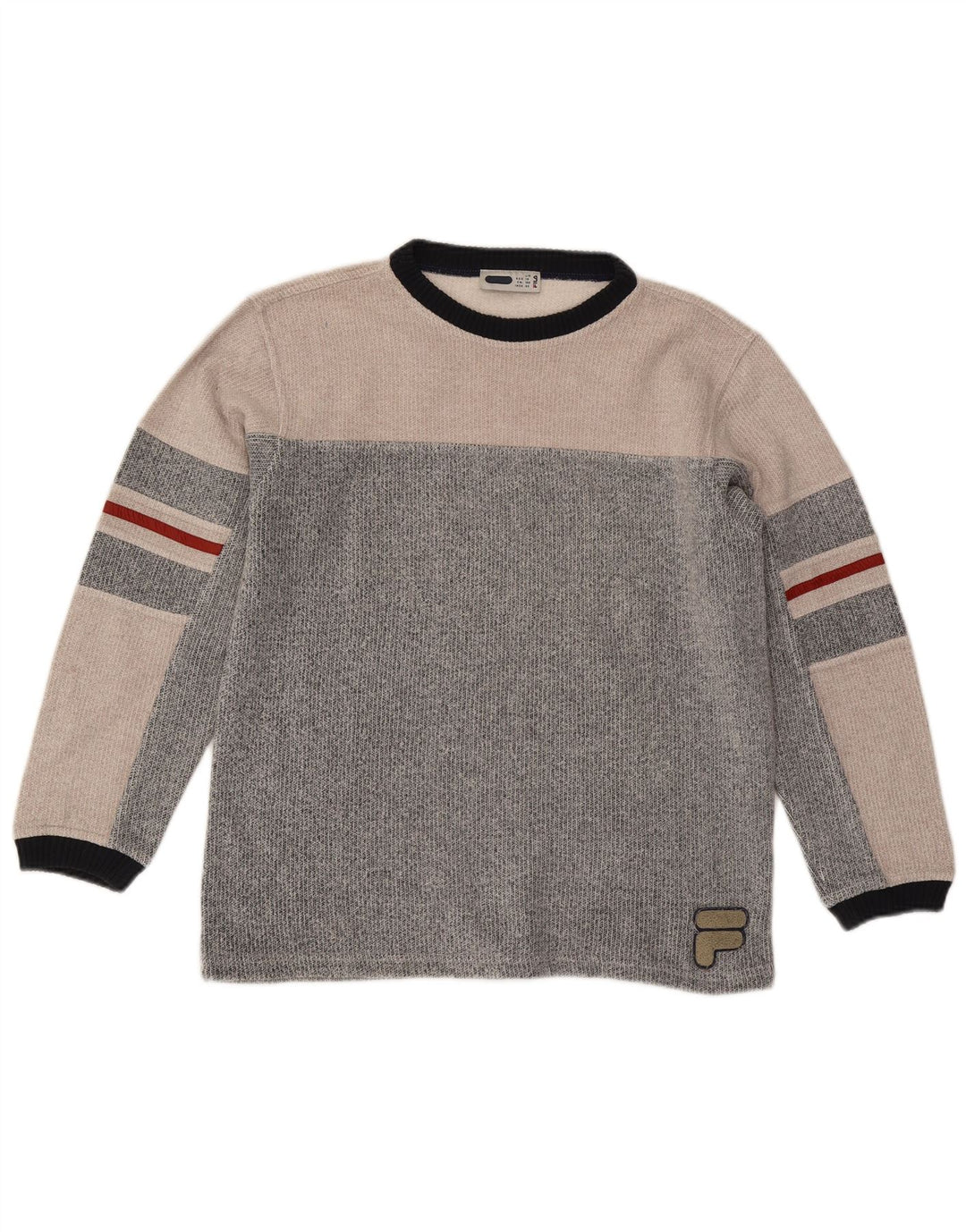 Fila Sweat-Shirt Garçon 13-14 Ans Large Gris Colorblock