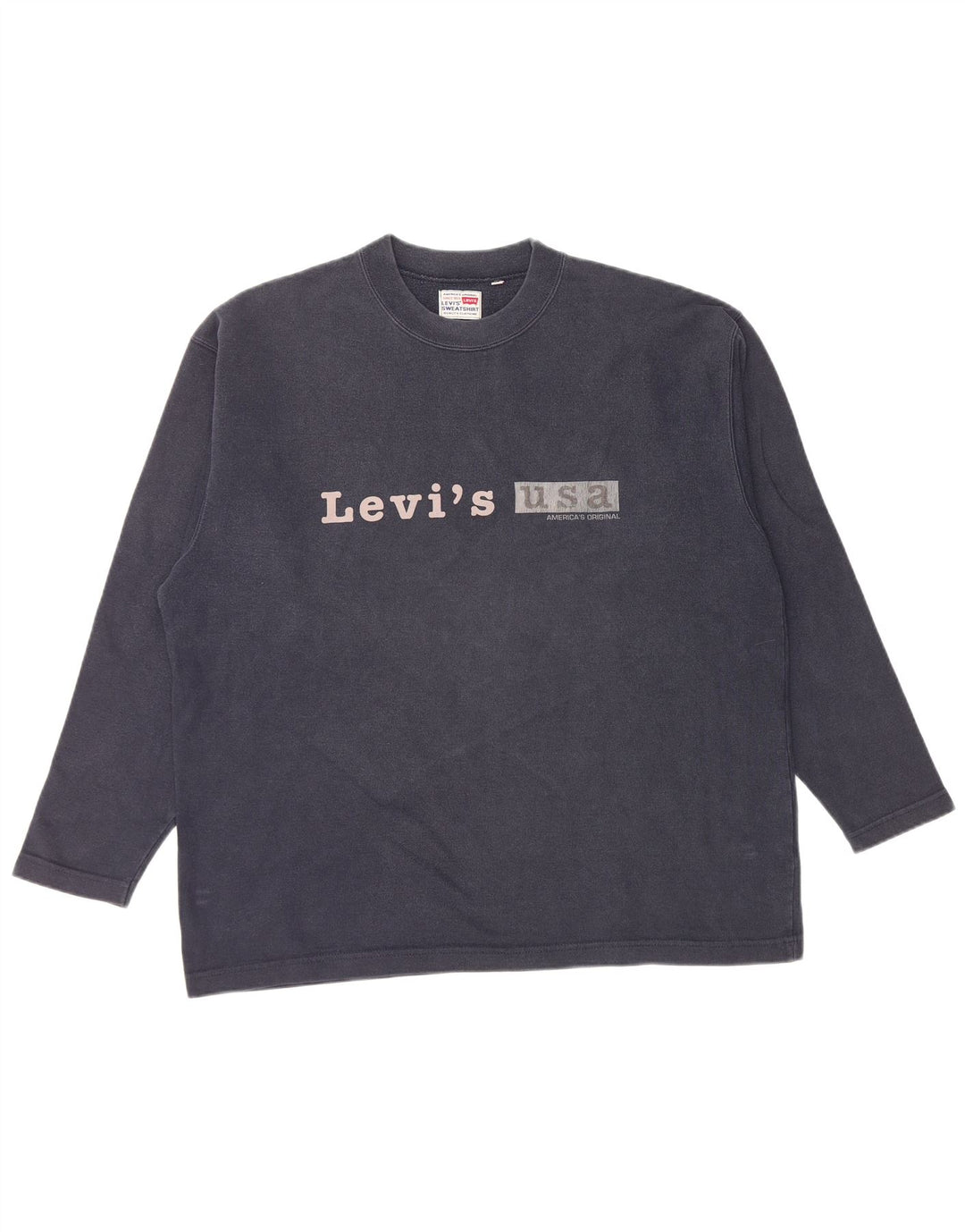 LEVI'S Sweat-shirt graphique pour homme en coton bleu marine Taille L
