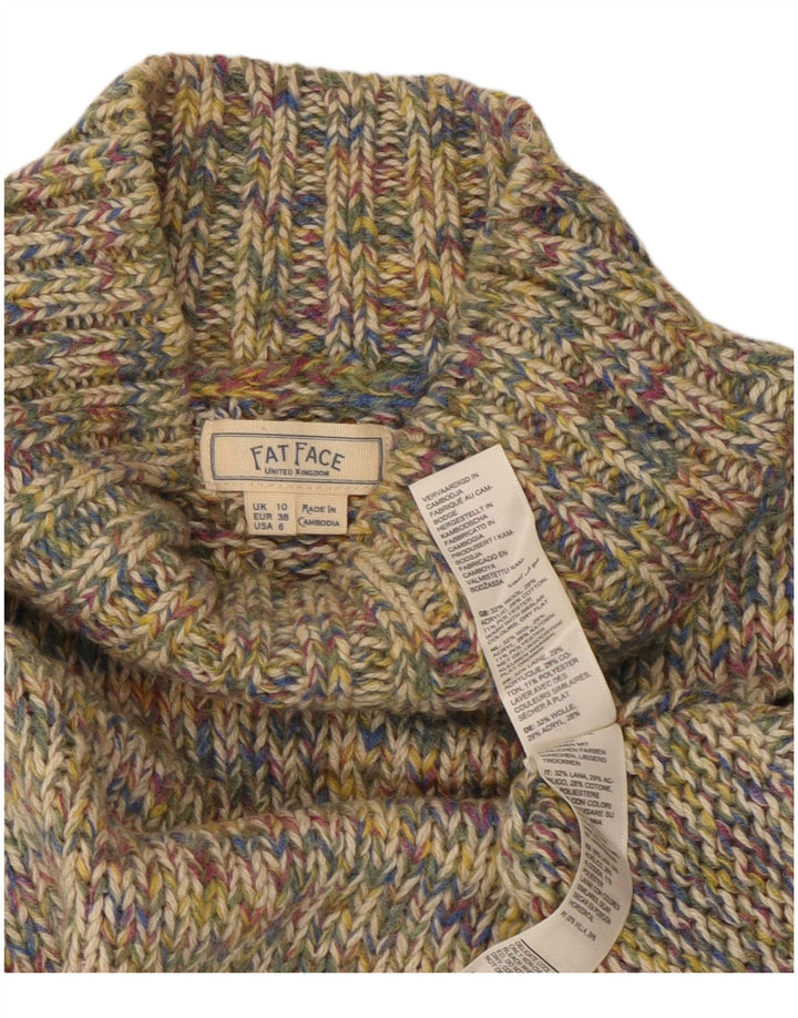 Fat Face Pull col roulé pour femme UK 10 Small Multicolore