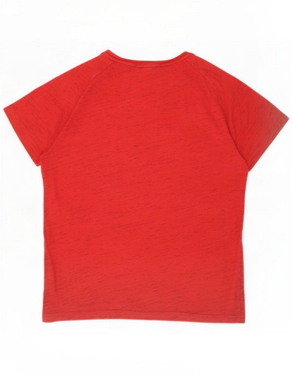 Puma T-Shirt Top XL Homme Rouge Moucheté Coton