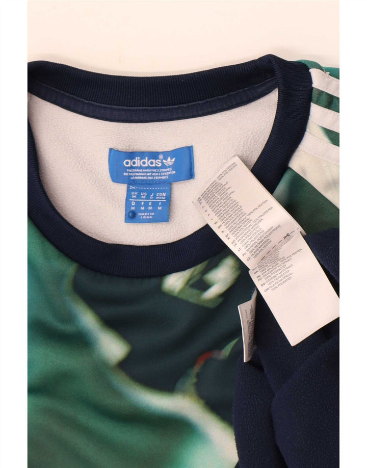 Adidas Sweat-shirt pour homme en polyester color block bleu marine moyen