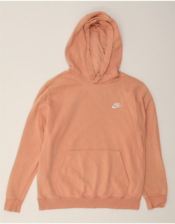 Nike Pull à capuche surdimensionné pour femme UK 14 Coton rose moyen