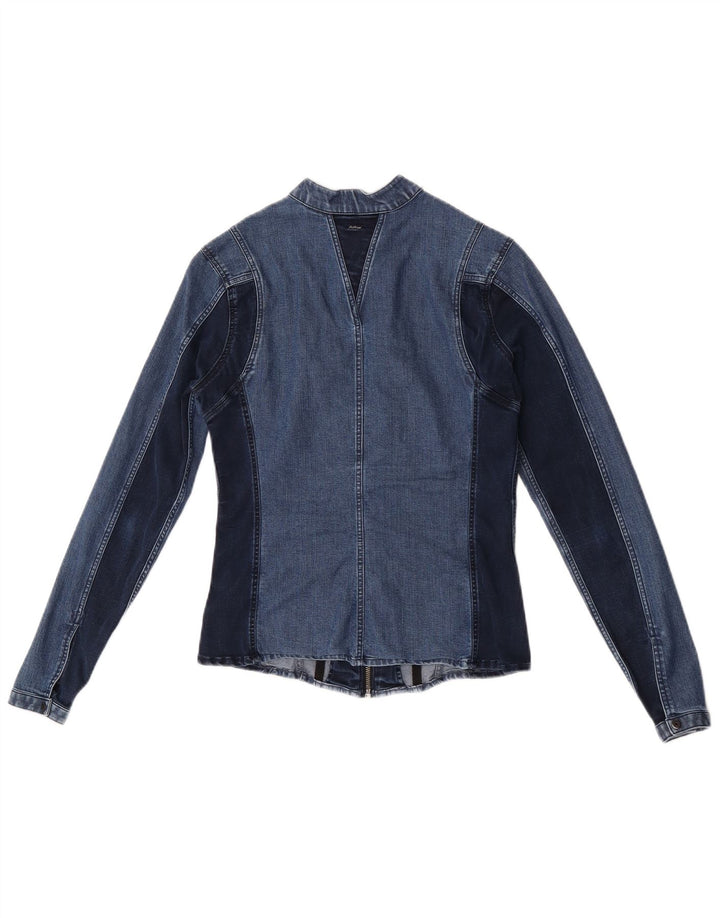 G-Star Veste en jean pour femme UK 10 Small Bleu Colorblock Polyester