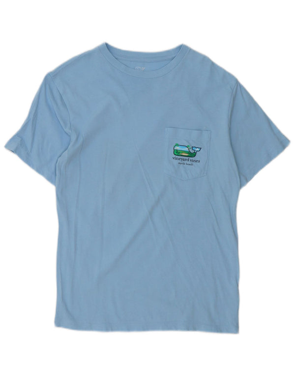 Vineyard Vines T-Shirt Graphique Homme Top XS Bleu Coton