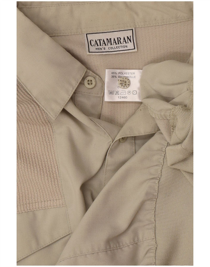 Catamaran Chemise Pull Homme Beige Moyen Polyester