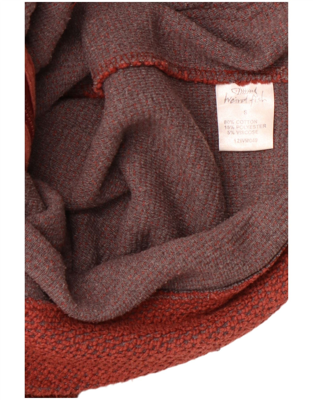 WEIRD FISH Veste de Survêtement Homme Petit Rouge Coton