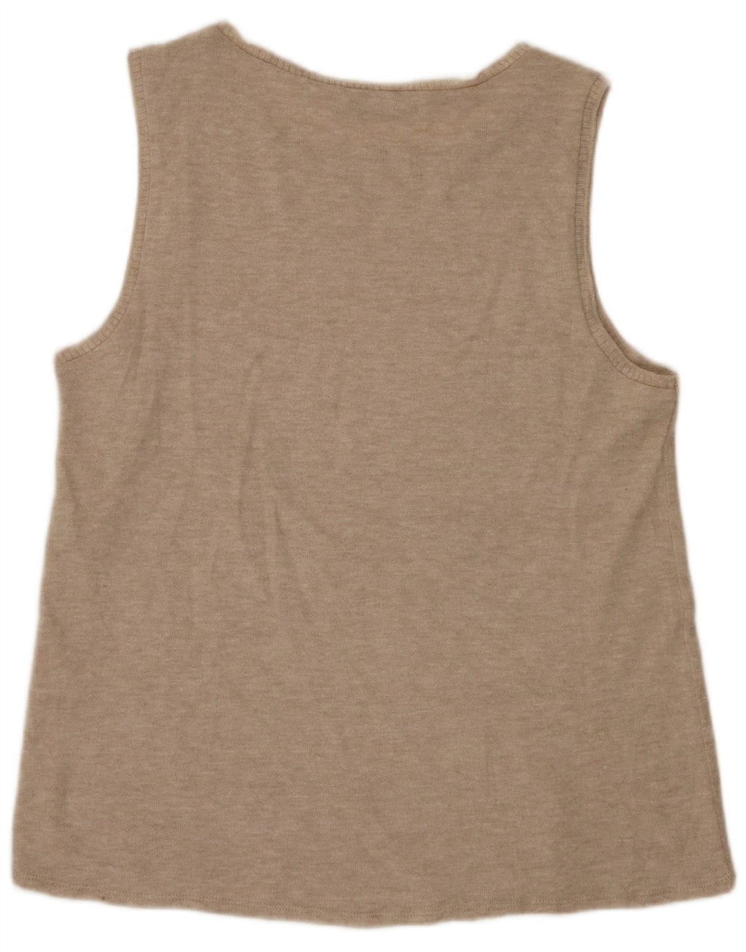 Zara Femme Débardeur UK 10 Petit Beige Moucheté