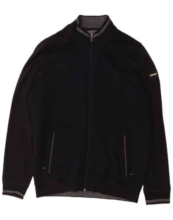 Bugatti Pull Cardigan Homme XL Bleu Marine Coton