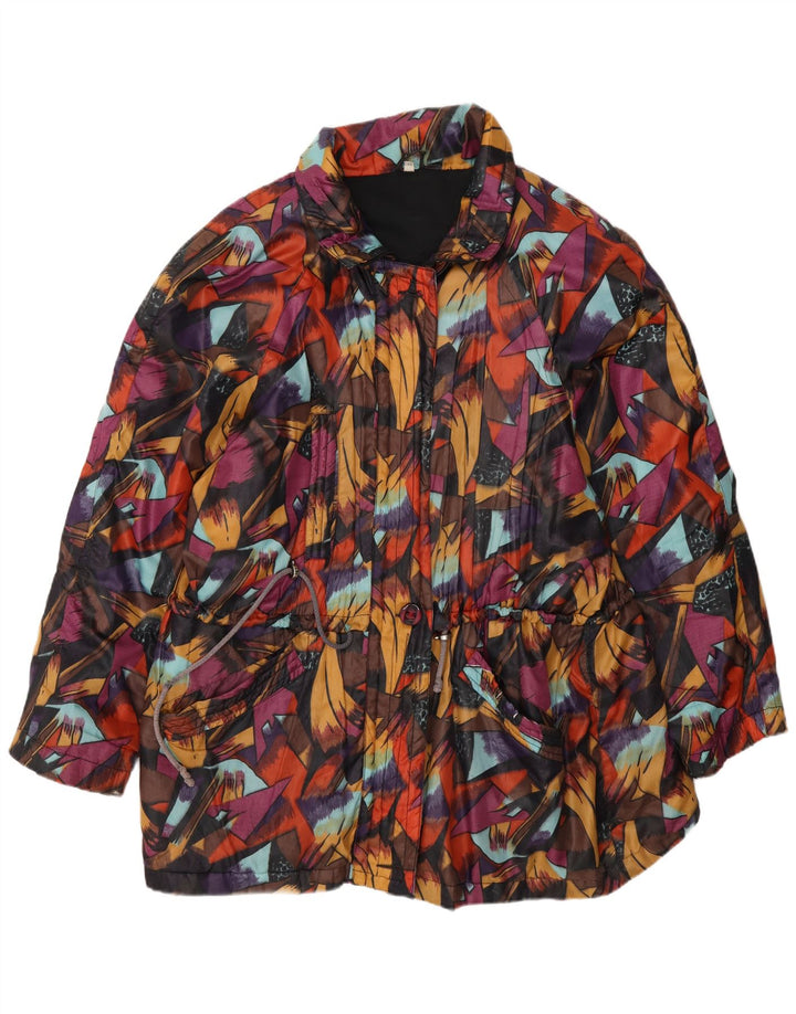 Veste coupe-vent vintage pour femme EU 44 XL Multicolore Géométrique
