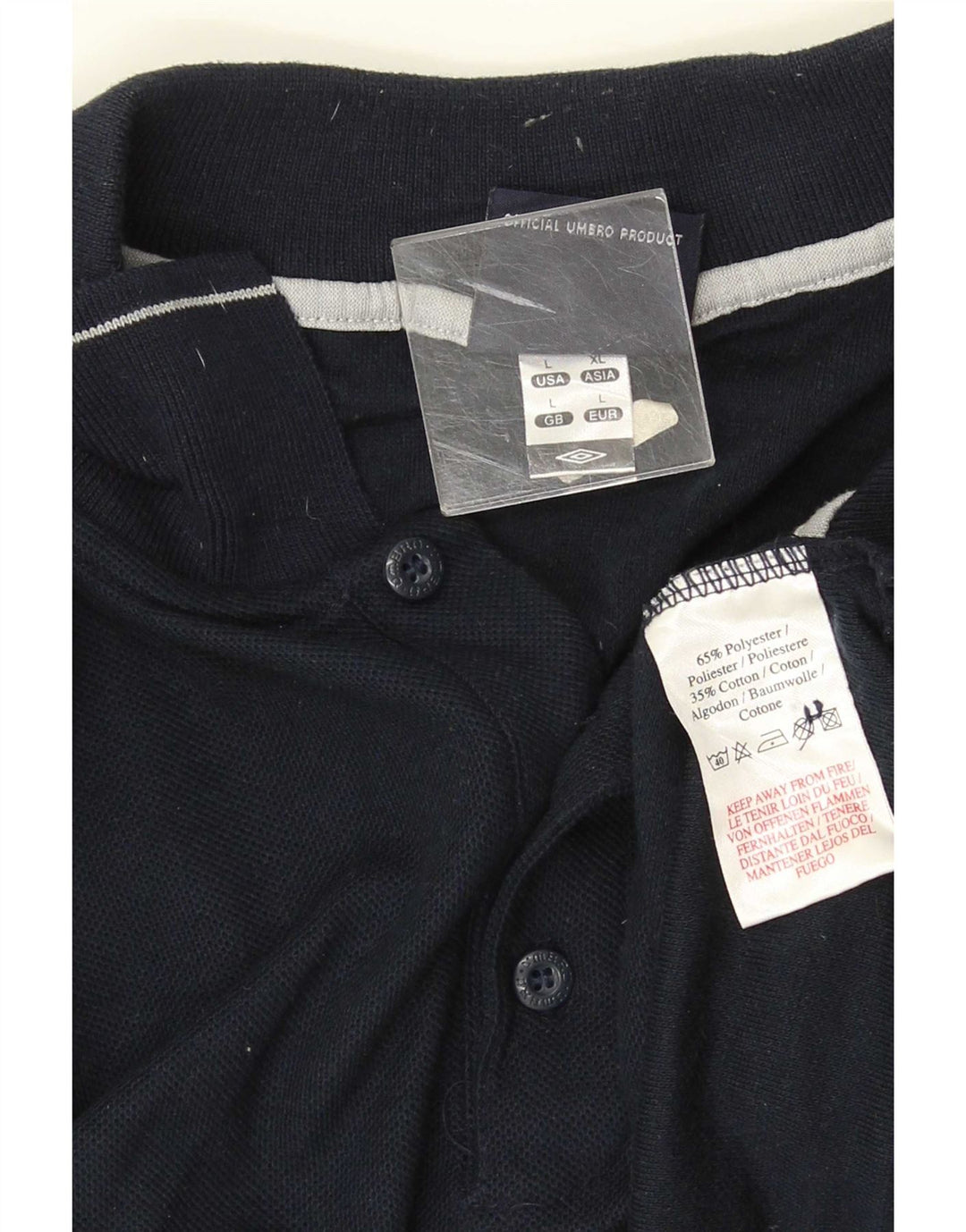 Umbro Polo Homme Grand Bleu Marine Polyester