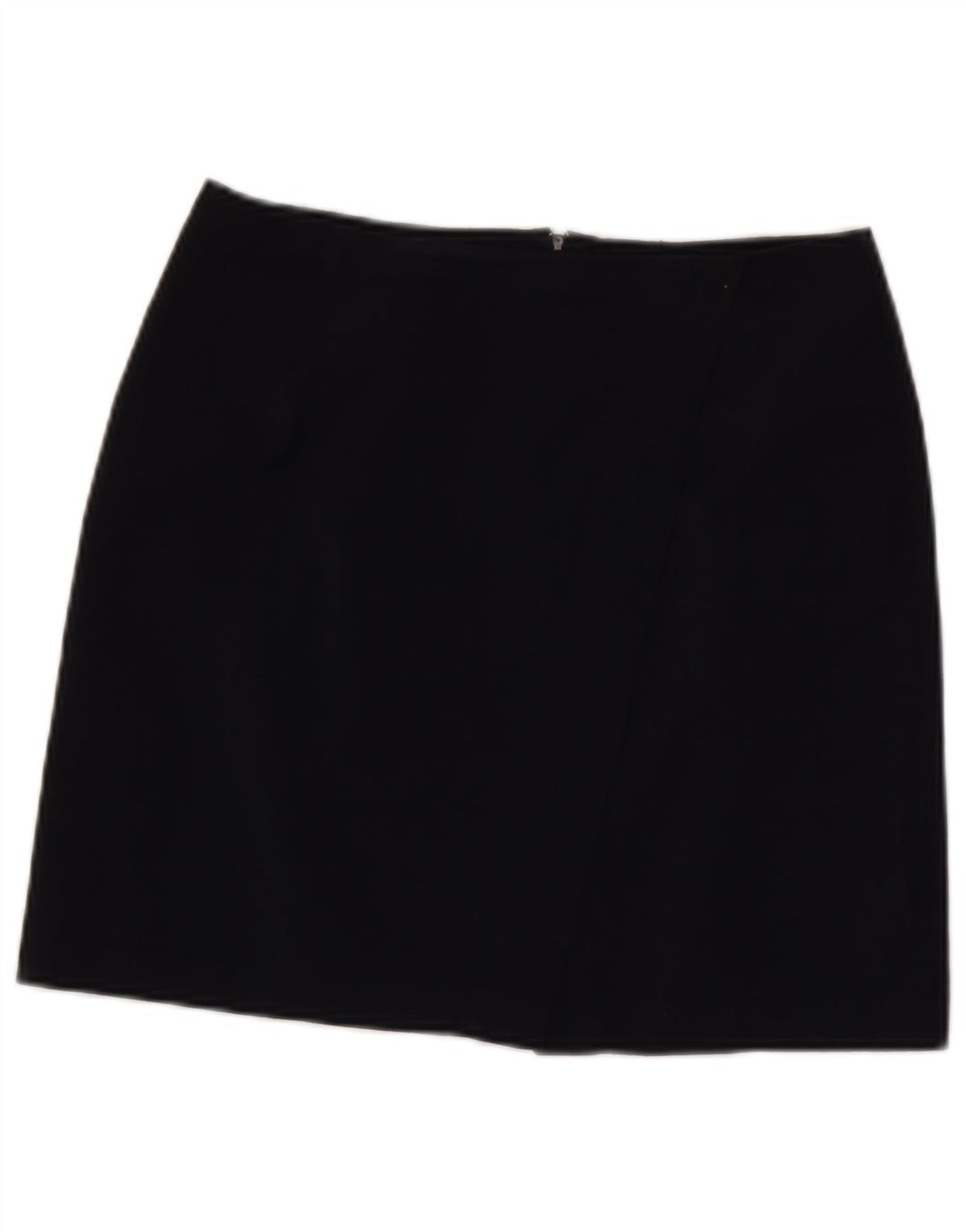 Benetton Mini Jupe Femme IT 44 Medium W28 Bleu Marine Laine Vierge